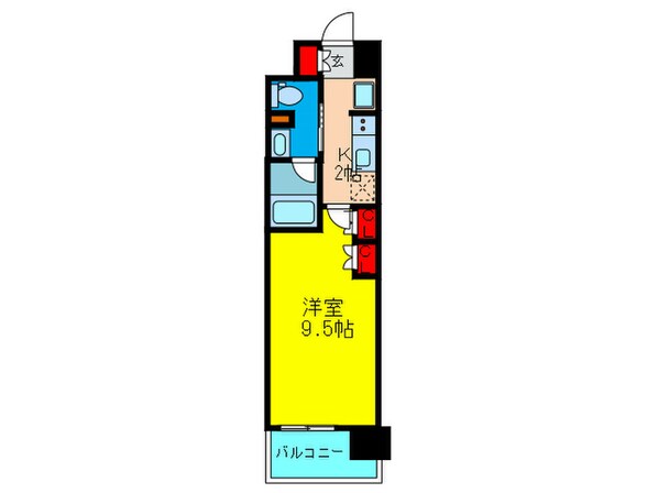 コンフォリア阿波座の物件間取画像